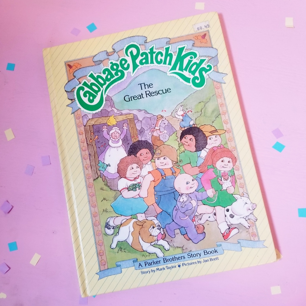 1984 Vintage Cabbage Patch Kids The Great Rescue Childrens Book